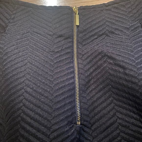 FB Sister Black Mini Skirt Chevron Pattern Size XL - Picture 5 of 5